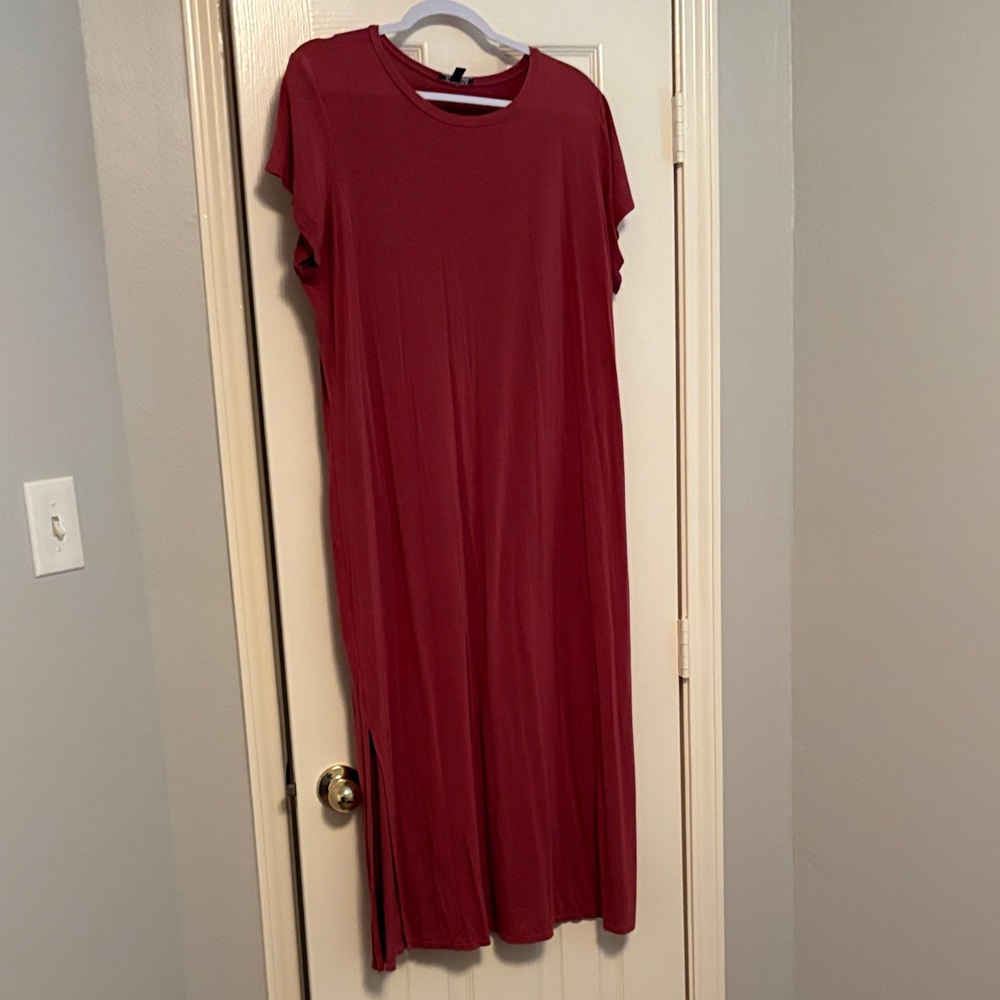 Express Deep Red Maxi Dress